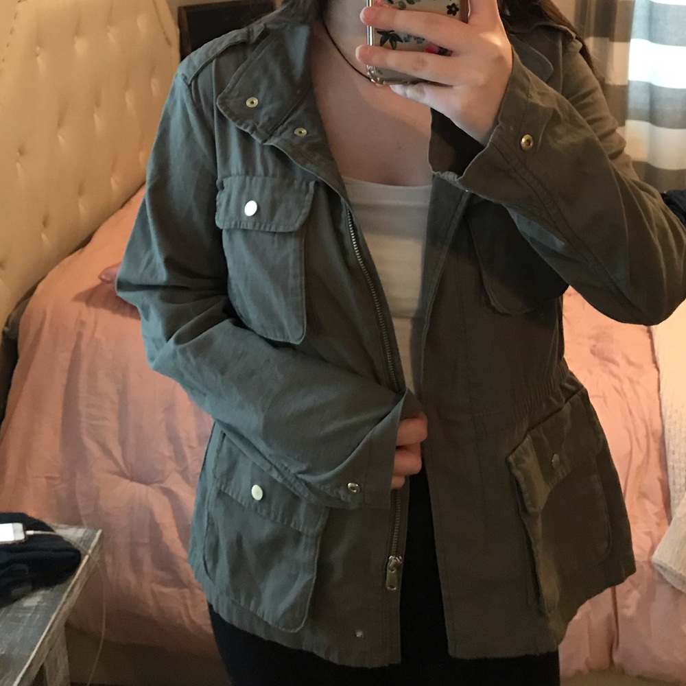 Olive Green Utility Jacket